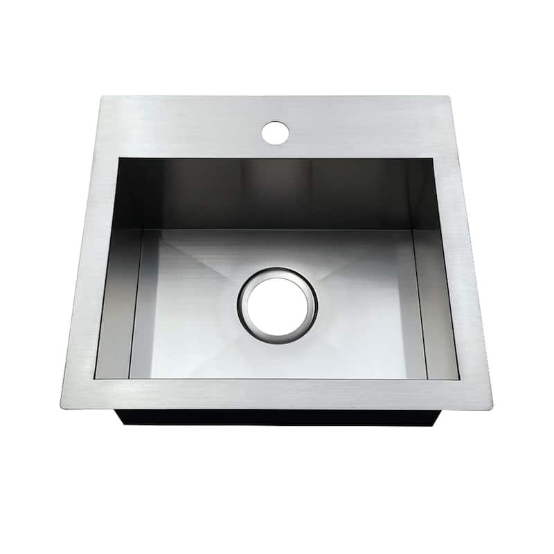 Kingston Brass Uptowne 19" Undermount Single Basin Stainless Steel - Brushed