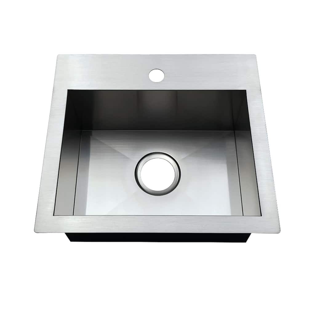 Kingston Brass Uptowne 19" Undermount Single Basin Stainless Steel