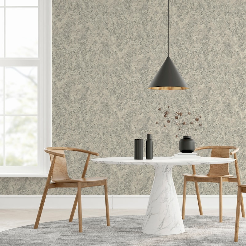 Arthouse Evonne Charcoal Marble Patina Wallpaper