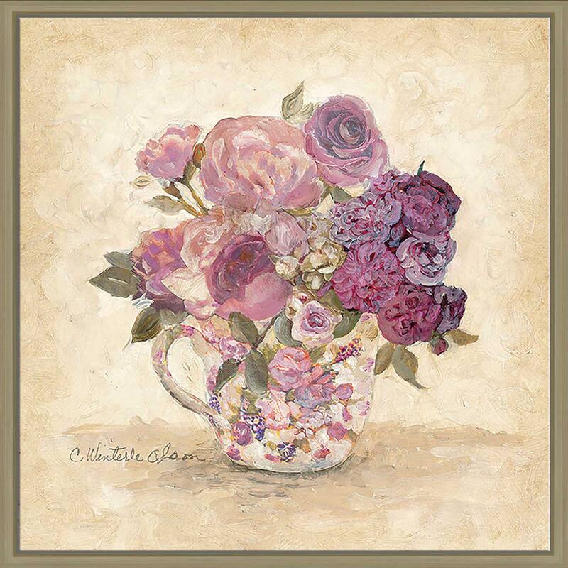 "Petite Bouquet I" Print on Floating Canvas