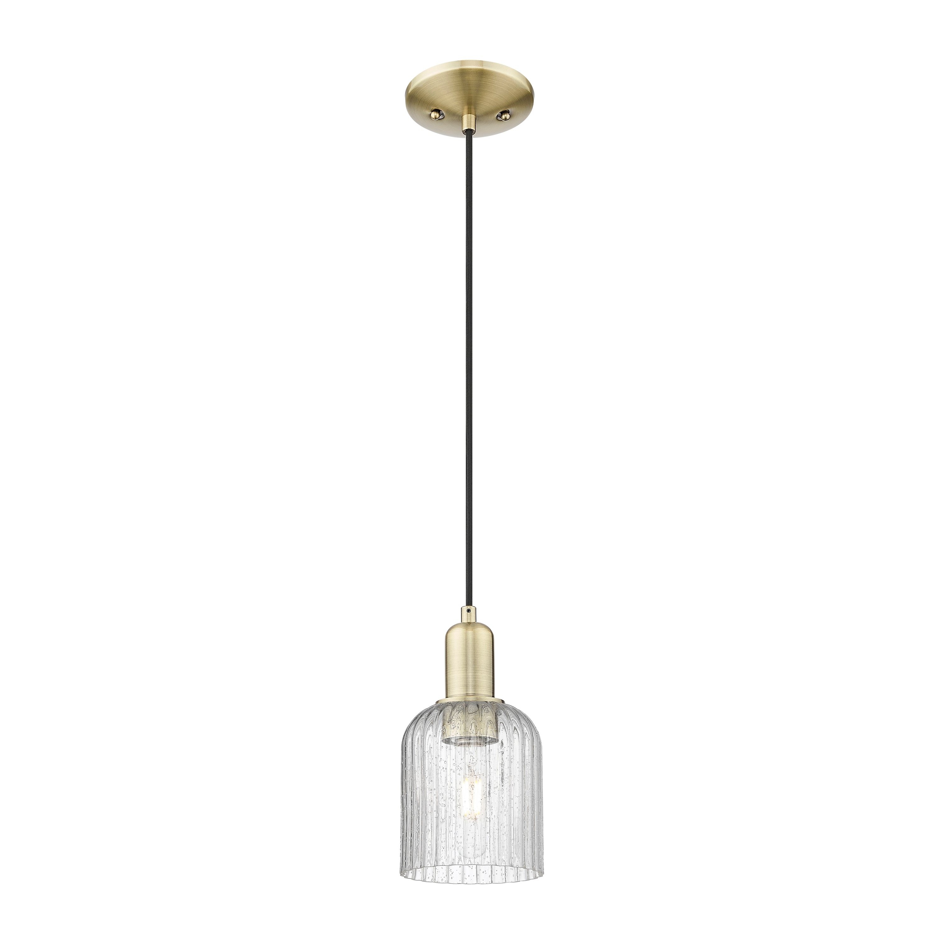 Innovations Lighting Downtown Urban - Bridal Veil - 1 Light 5" Cord Hung Mini Pendant