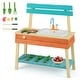 preview thumbnail 1 of 4, Mud Kitchen and Barbecue Grill Combo Real Faucet w/Running Water Multi-Color