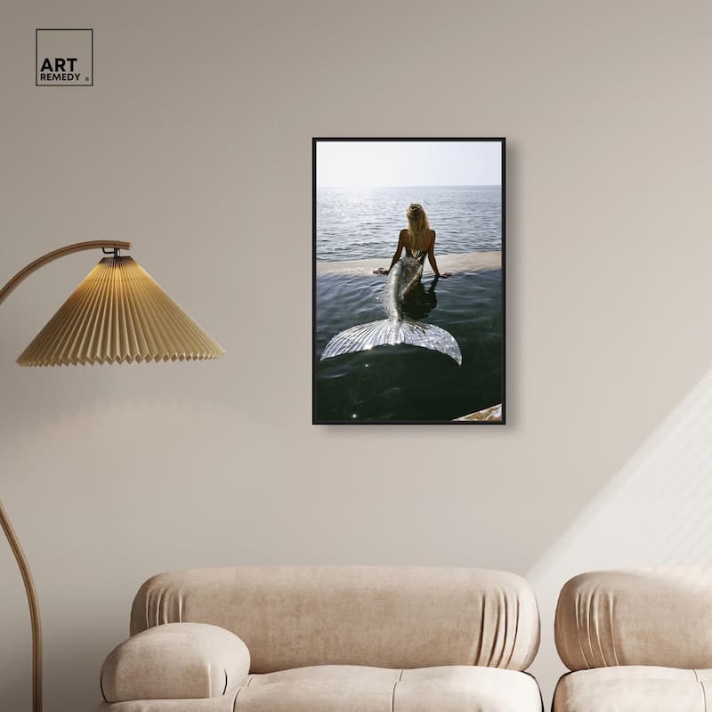 Mermaid Noon Canvas by Art Remedy