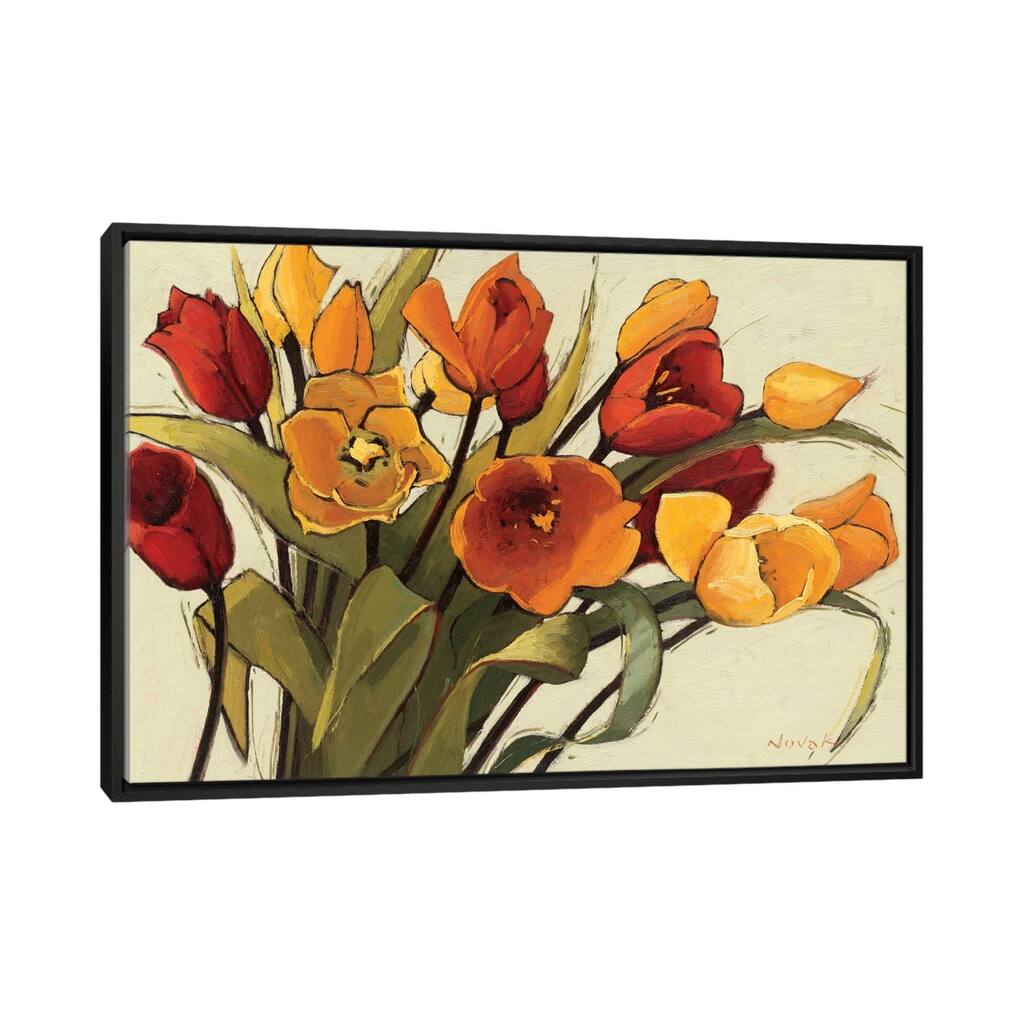 iCanvas "Tulip Time" by Shirley Novak Framed Canvas Print