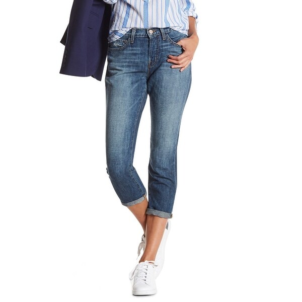 cropped stretch jeans