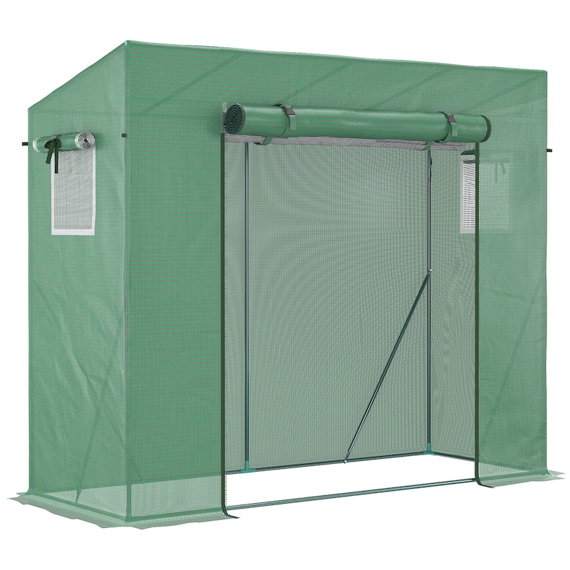 Walk-in Garden Greenhouse Patio Hot House w/ Steel Frame