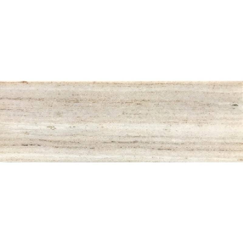 Apollo tile 4 x 12 Grandis Honed Wooden Beige Crystal Sand Marble Tile (5 sq ft/case) - 15 Pack