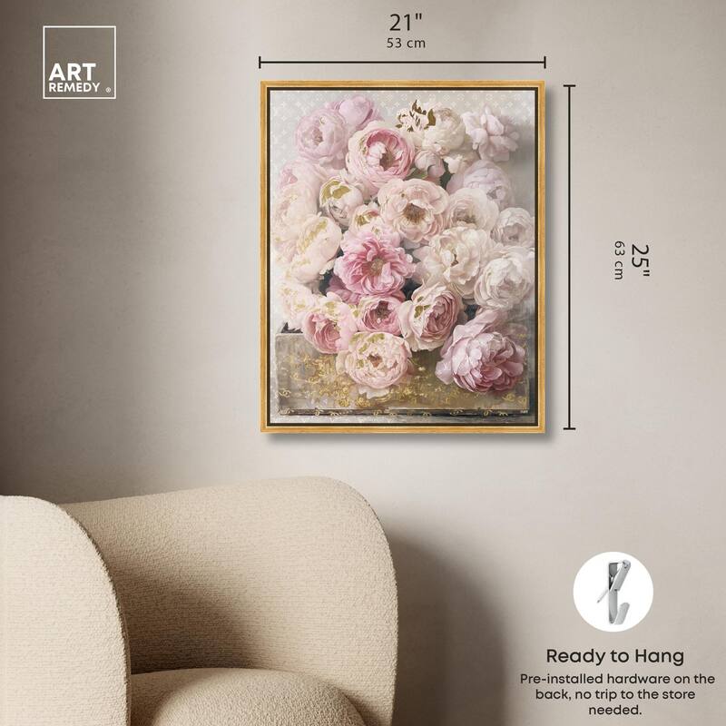 Beautiful Glam Floral Case Canvas by Art Remedy