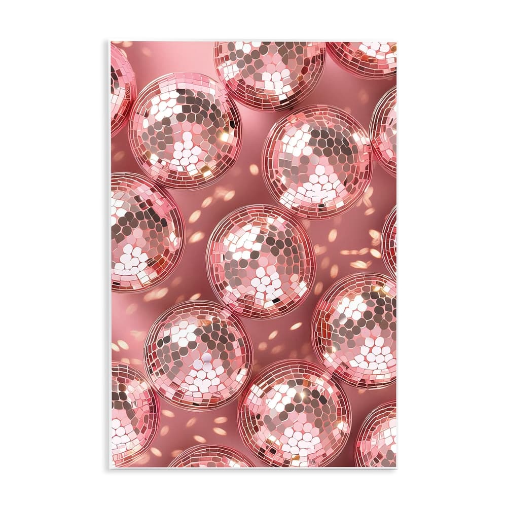 Stupell Disco Ball Shimmer Pattern Wall Plaque Art Design By LSR Design Studio