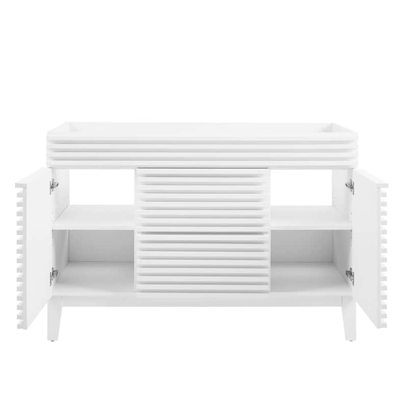 Render 48" Single Sink Compatible (Not Included) Bathroom Vanity Cabinet