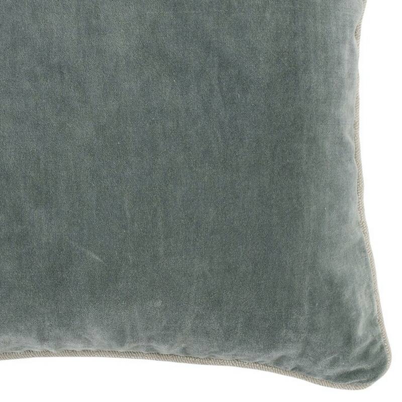 Square Throw Pillow with Cotton Cover, Sage Green - On Sale - Bed Bath ...