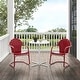 preview thumbnail 32 of 38, Crosley Tulip 3Pc Outdoor Bistro Set - 98 W x 29 D x 32.88 H