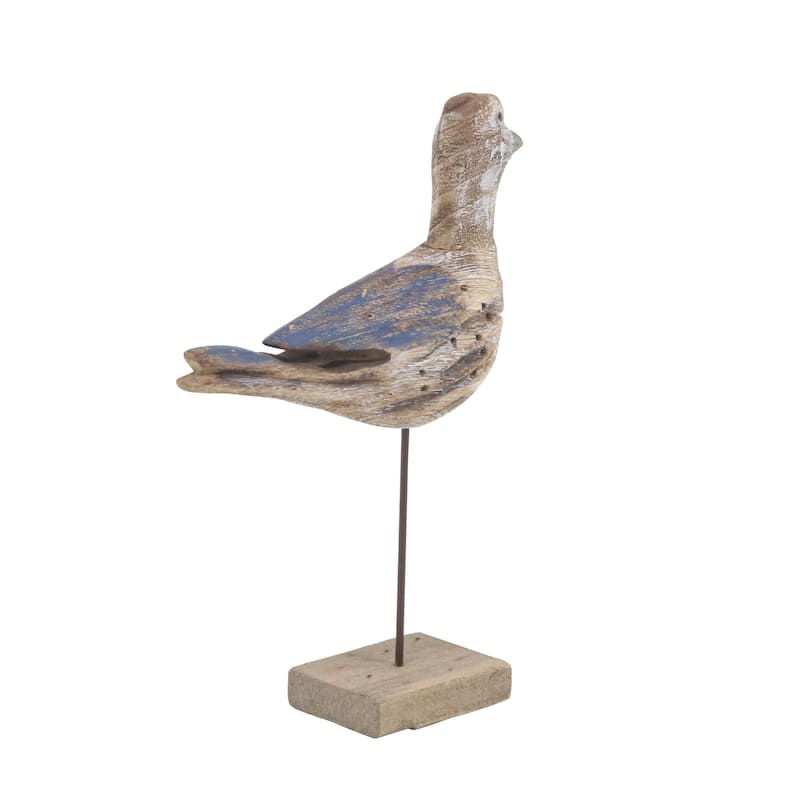 Wood Bird Decorative Sculpture - Set of 3 Brown - Roche River Decor