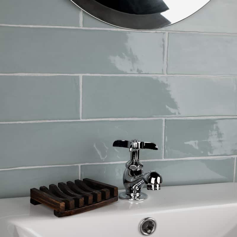 Merola Tile Chester Acqua 3" x 12" Ceramic Wall Tile