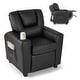 preview thumbnail 2 of 34, PU Leather Kids Recliner Chair with Cup Holder and Pocket - 23.5" x 23.5" x 28"