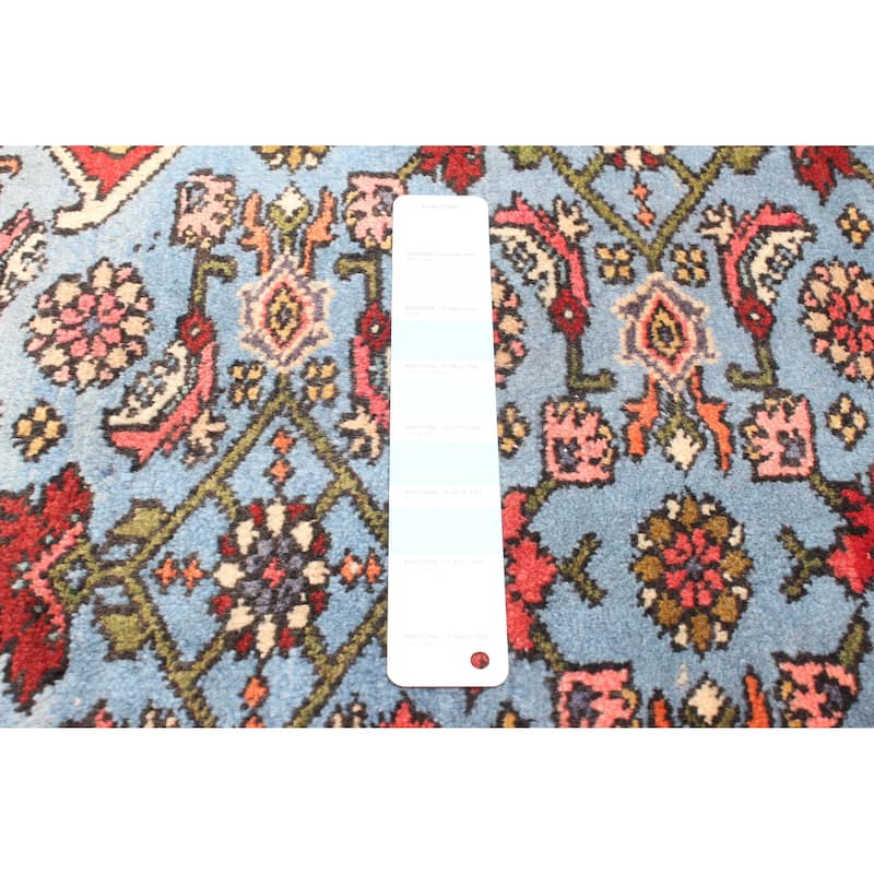 ECARPETGALLERY Hand-knotted Andelz Blue Wool Rug - 3'11 x 7'4