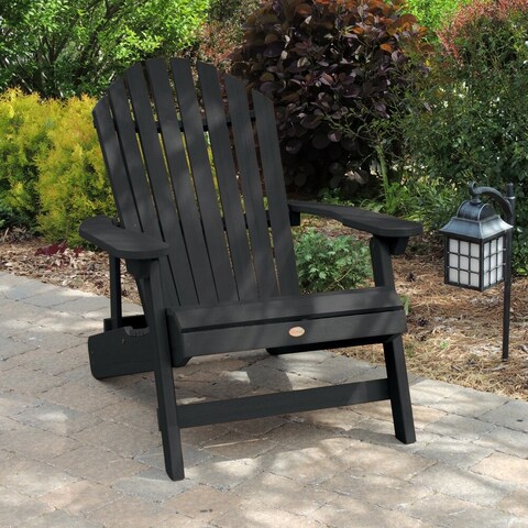 Eco-friendly King-Size Folding and Reclining Adirondack Chair