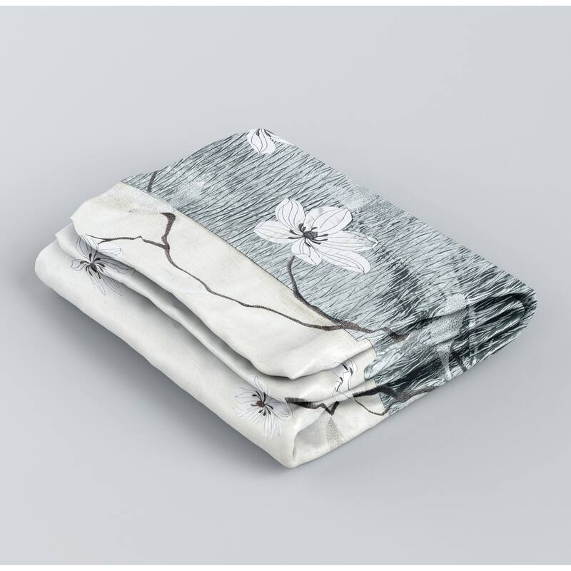 Magnolia Vine Fabric Shower Curtain