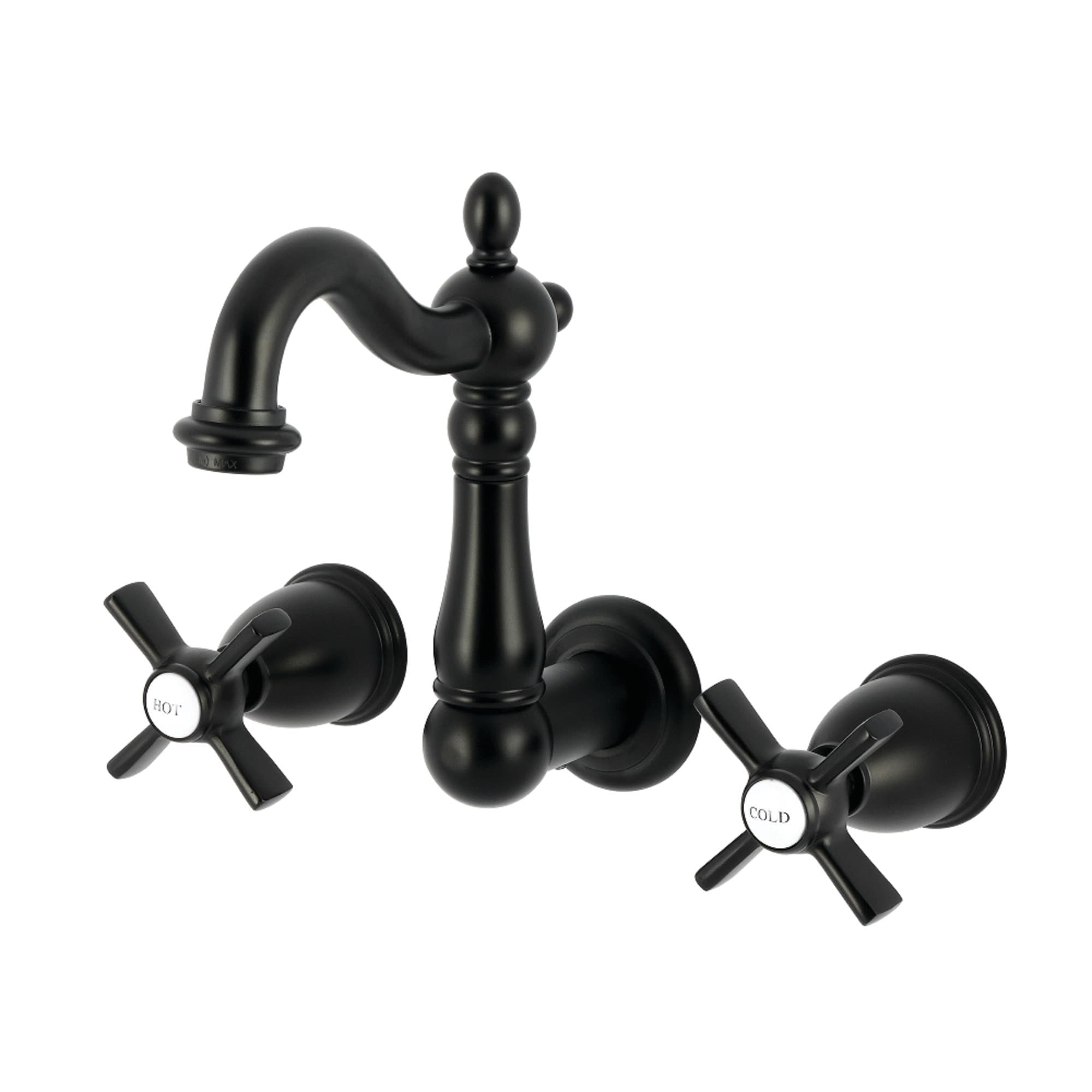 Kingston Brass Millennium Double-Handle Wall Mount Bathroom Faucet