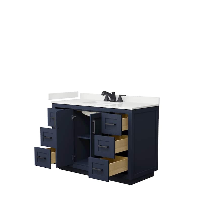 Miranda 48-inch Single Vanity, Quartz Top