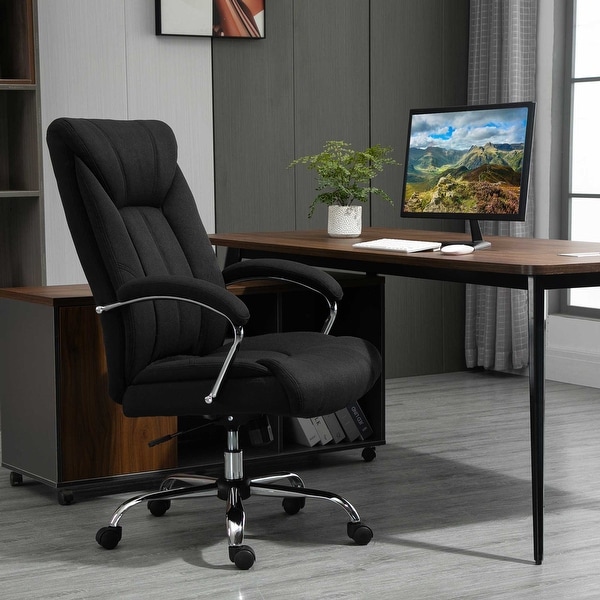 Fabric office chair with adjustable arms deals