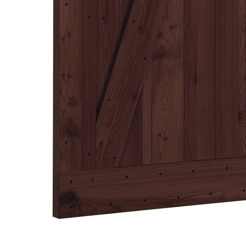 Farm Style Sliding Door, Unfinished with Sliding Door Hardware Kit