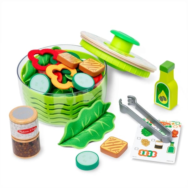 slide 2 of 9, Melissa & Doug Salad Spinner Play Set - Multi Multi - Kids