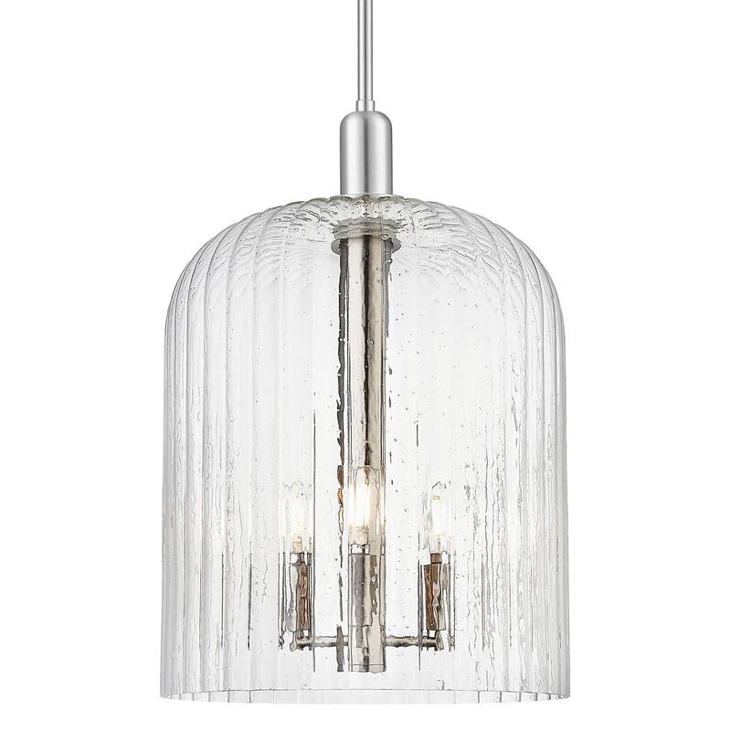 Innovations Lighting 716-3S-G559-12SDY Bridal Veil 3 Light 12" Wide - Brushed Satin Nickel