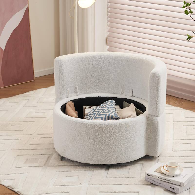Multifunctional Teddy Fabric Chair for Living Room