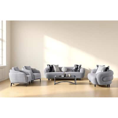 Cavani 4 Pieces Living Room Sets 2 Sofa 2 Chair