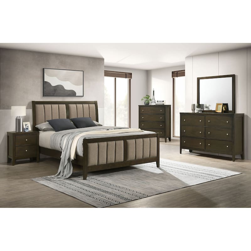 Clement Dark Cocoa 2-drawer Nightstand Bedside Table