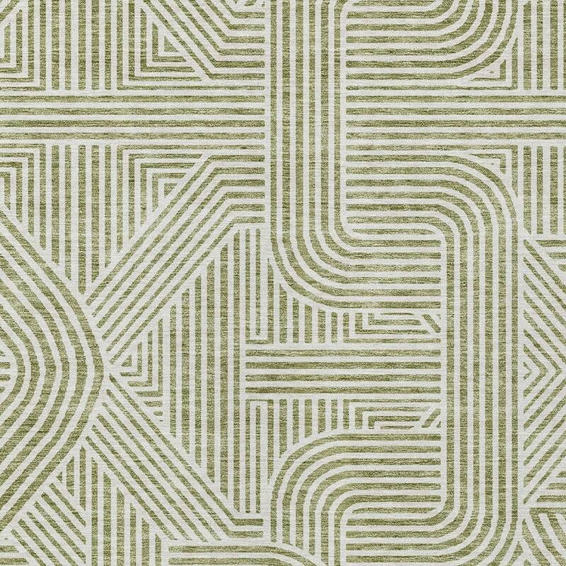 HomeRoots Abstract Transitional Rectangle Outdoor Rug