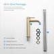 preview thumbnail 14 of 24, Luxury Solid Brass Single Hole Bathroom Vessel Sink Faucet