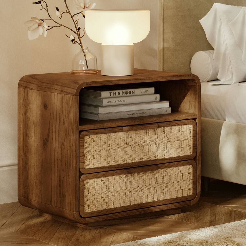 Poly & Bark Neva Nightstand in Reposado Oak
