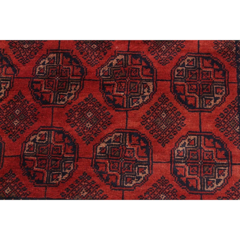 Vintage Biljik Khal Mohammadi Colin Red/Black Rug - 4'2'' x 6'6''