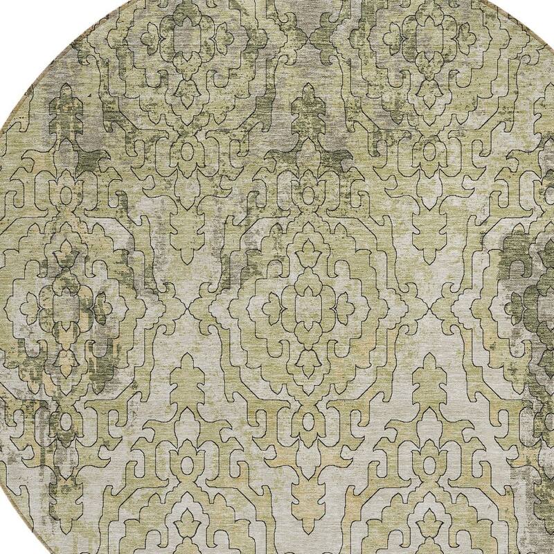 HomeRoots Medallion Transitional Rectangle Outdoor Rug