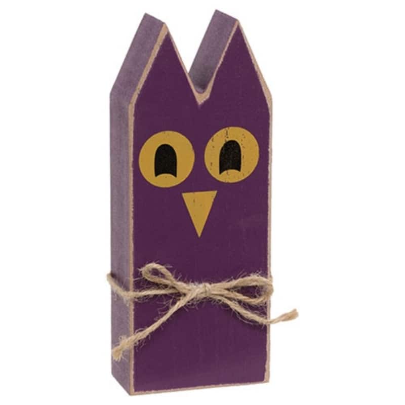 3/Set - Wooden Primitive Halloween Friend Block Sitters - Multi