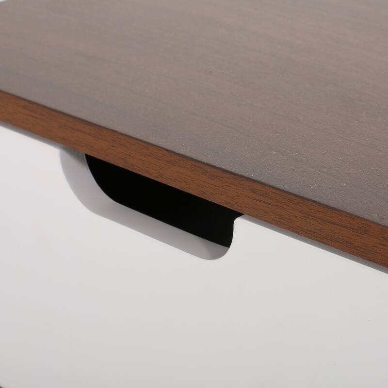 Roomfitters Modern End Table with Storage Drawer, Nightstand for Bedroom or Living Room