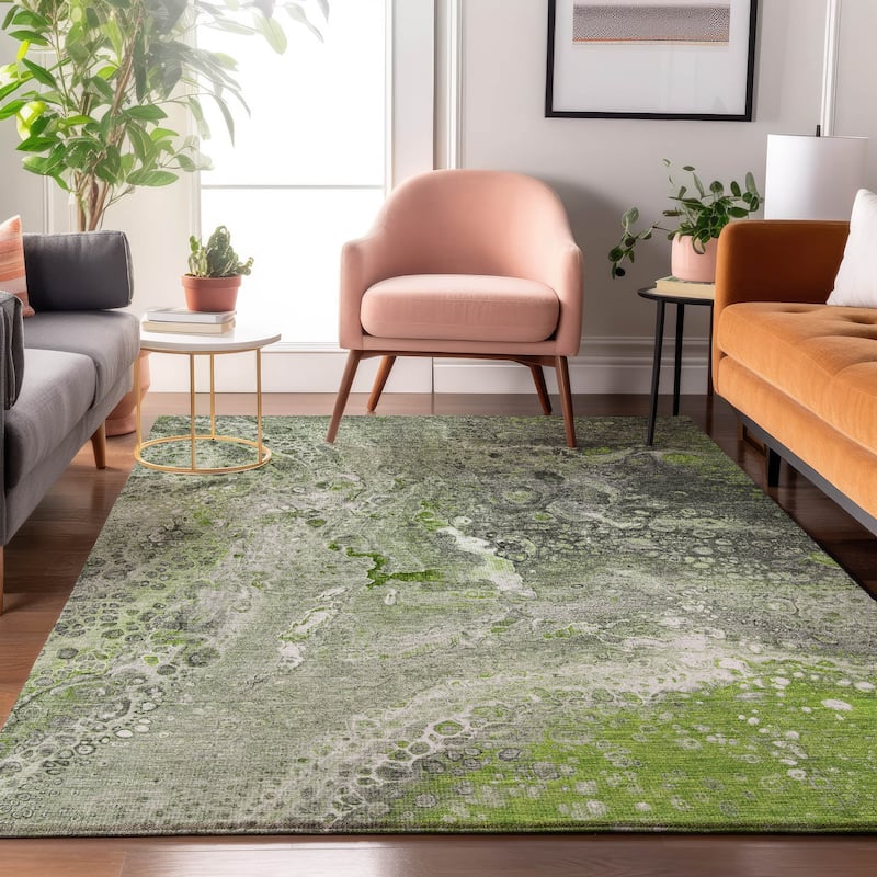 Premium Washable Super Soft Contemporary Mayfield Rug - Aloe - 2' 6" x 3' 10" - Rectangle