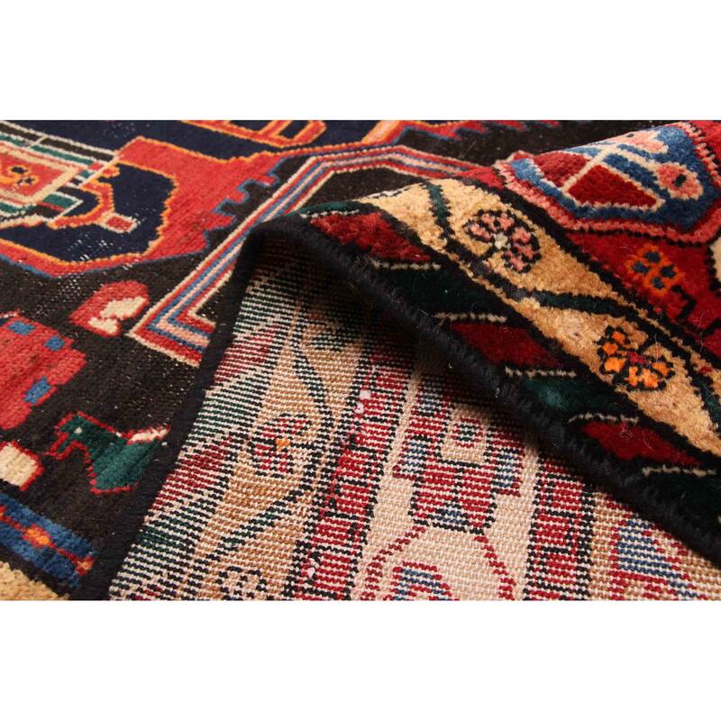 ECARPETGALLERY Hand-knotted Anatolian Vintage Black, Dark Navy Wool Rug - 5'1 x 9'0