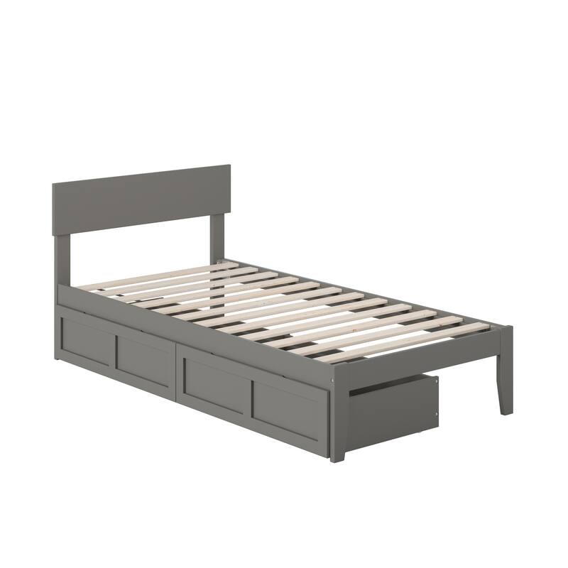 AFI Boston Platform Bed with Storage Drawers