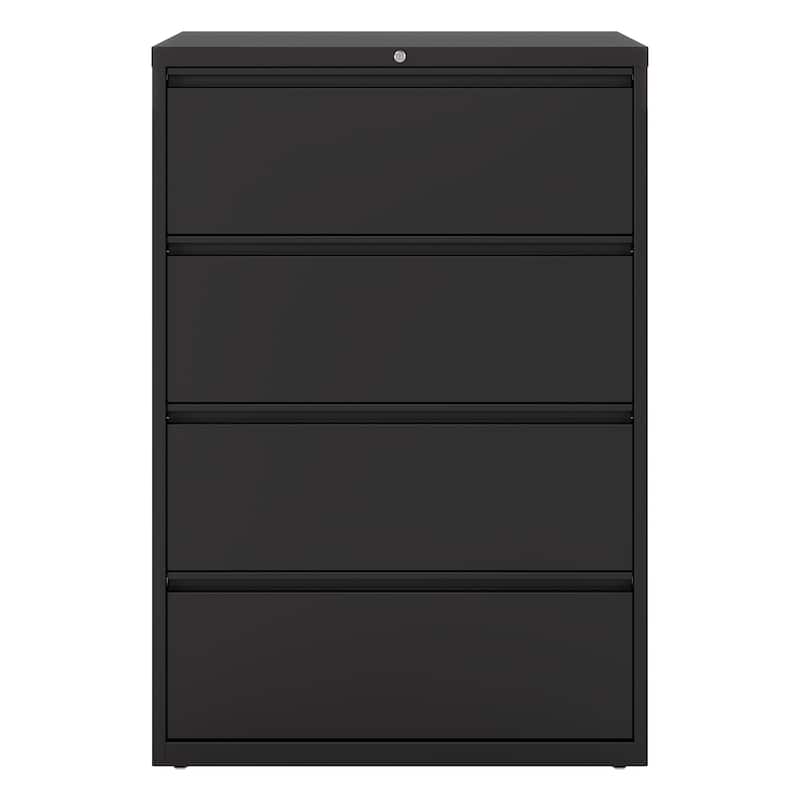 Hirsh 36-in Wide HL10000 Series 4 Drawer Lateral File Cabinet, White