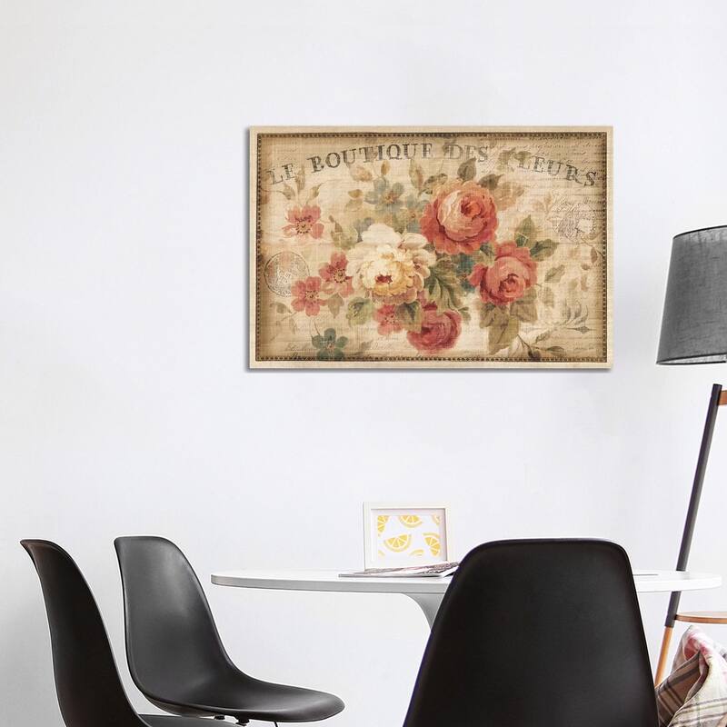 iCanvas "Parisian Flowers III" by Danhui Nai Canvas Print - 26x40x1.5