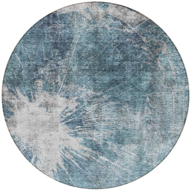 HomeRoots Abstract Transitional Rectangle Outdoor Rug