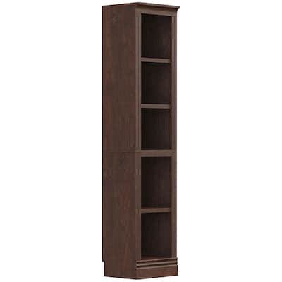 VAUXHILL & CO. Halston Narrow Bookcase, Adjustable Open Shelving Unit, Cherry - 52.7