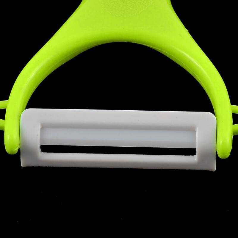 Kitchen Fruit Vegetable Carrot Potato Slicer Ceramic Peeler Cutter Tool - Green
