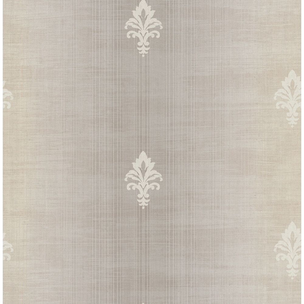 Seabrook Designs Dorota Fleur De Lis Unpasted Wallpaper