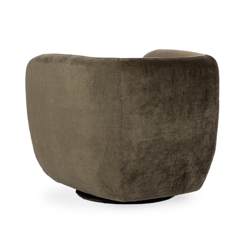 Classic Home Nico Upholstered Fabric Swivel Accent Chair