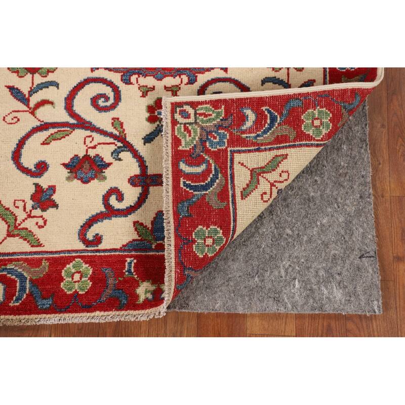 Traditional Kazak Accent Rug Hand-Knotted Floral Wool Carpet - 2'9" x 4'0"