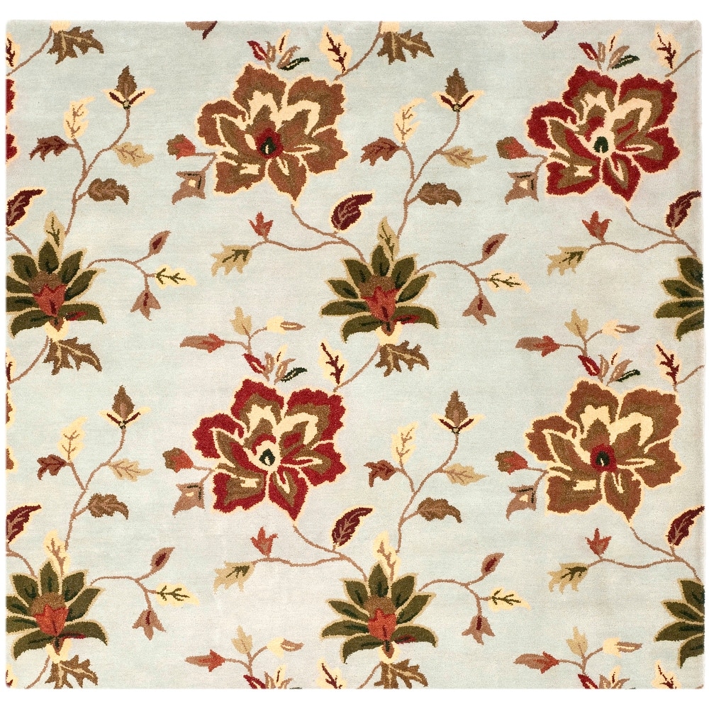SAFAVIEH Handmade Jardin Sigurdis Country Floral Wool Rug